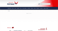 Desktop Screenshot of fatimaeducacao.com.br