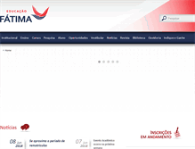 Tablet Screenshot of fatimaeducacao.com.br